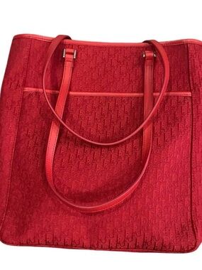 Dior Red Signature Monogram Tote